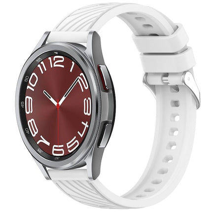 Stripe Texture Silicone 20mm Watch Band, For Samsung Galaxy Watch 6 44mm, For Samsung Galaxy Watch 6 40mm, For Samsung Galaxy Watch 6 Classic 43mm, For Samsung Galaxy Watch5 Pro Golf Edition - DealBuddy