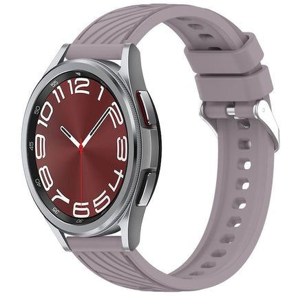 Stripe Texture Silicone 20mm Watch Band, For Samsung Galaxy Watch 6 44mm, For Samsung Galaxy Watch 6 40mm, For Samsung Galaxy Watch 6 Classic 43mm, For Samsung Galaxy Watch5 Pro Golf Edition - DealBuddy