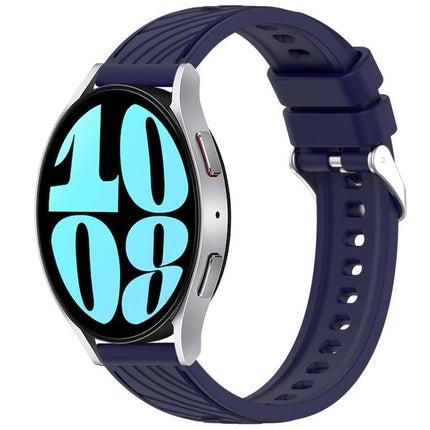 Stripe Texture Silicone 20mm Watch Band, For Samsung Galaxy Watch 6 44mm, For Samsung Galaxy Watch 6 40mm, For Samsung Galaxy Watch 6 Classic 43mm, For Samsung Galaxy Watch5 Pro Golf Edition - DealBuddy