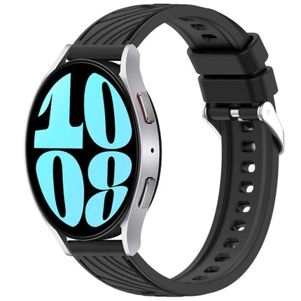 Stripe Texture Silicone 20mm Watch Band, For Samsung Galaxy Watch 6 44mm, For Samsung Galaxy Watch 6 40mm, For Samsung Galaxy Watch 6 Classic 43mm, For Samsung Galaxy Watch5 Pro Golf Edition - DealBuddy