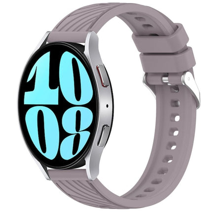 Stripe Texture Silicone 20mm Watch Band, For Samsung Galaxy Watch 6 44mm, For Samsung Galaxy Watch 6 40mm, For Samsung Galaxy Watch 6 Classic 43mm, For Samsung Galaxy Watch5 Pro Golf Edition - DealBuddy