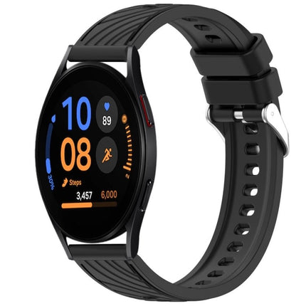 Stripe Texture Silicone 20mm Watch Band, For Samsung Galaxy Watch FE 40mm, For Samsung Galaxy Watch 7 44mm, For Samsung Galaxy Watch 7 40mm, For Samsung Galaxy Watch 6 Classic 47mm - DealBuddy