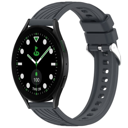 Stripe Texture Silicone 20mm Watch Band, For Samsung Galaxy Watch5 Golf Edition, For Samsung Galaxy Watch 5 44mm, For Samsung Galaxy Watch 5 Pro 45mm, For Samsung Galaxy Watch 5 40mm - DealBuddy