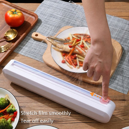 Suction Cup Type Cling Film Cutter Household Plastic Wrap Adjustable Storage Cutting Box - DealBuddy