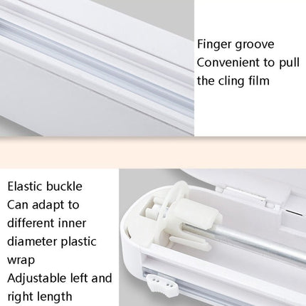 Suction Cup Type Cling Film Cutter Household Plastic Wrap Adjustable Storage Cutting Box - DealBuddy