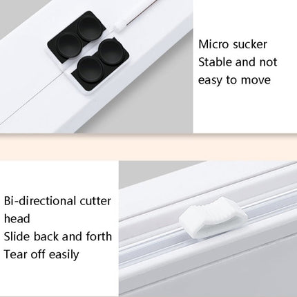 Suction Cup Type Cling Film Cutter Household Plastic Wrap Adjustable Storage Cutting Box - DealBuddy