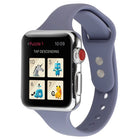 Thin Silicone Double Buckle Replacement Wrist Strap, For Apple Watch 5 & 4 44mm / 3 & 2 & 1 42mm - DealBuddy