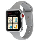 Thin Silicone Double Buckle Replacement Wrist Strap, For Apple Watch 5 & 4 44mm / 3 & 2 & 1 42mm - DealBuddy