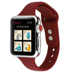 For Apple Watch 5 & 4 44mm / 3 & 2 & 1 42mm / Wine Red