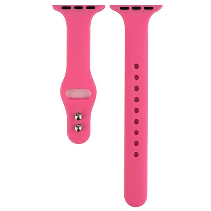 Thin Silicone Double Buckle Replacement Wrist Strap, For Apple Watch 5 & 4 44mm / 3 & 2 & 1 42mm - DealBuddy
