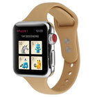 Thin Silicone Double Buckle Replacement Wrist Strap, For Apple Watch 5 & 4 44mm / 3 & 2 & 1 42mm - DealBuddy