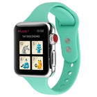 Thin Silicone Double Buckle Replacement Wrist Strap, For Apple Watch 5 & 4 44mm / 3 & 2 & 1 42mm - DealBuddy