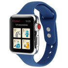Thin Silicone Double Buckle Replacement Wrist Strap, For Apple Watch 5 & 4 44mm / 3 & 2 & 1 42mm - DealBuddy