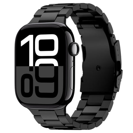 Three Beads Titanium Alloy Metal Watch Band, For Apple Watch Series 10 46mm, For Apple Watch Series 10 42mm, For Apple Watch SE 2023 44mm, For Apple Watch SE 2023 40mm, For Apple Watch Ultra 2 49mm, For Apple Watch Series 9 45mm                        ... - DealBuddy