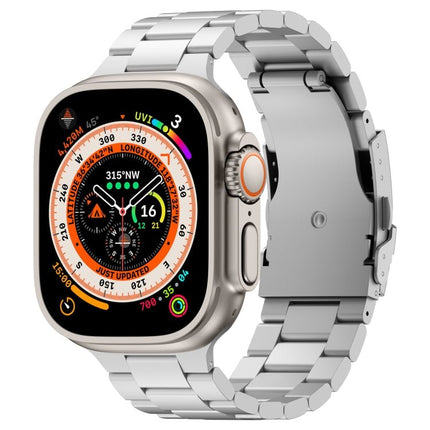 Three Beads Titanium Alloy Metal Watch Band, For Apple Watch Series 10 46mm, For Apple Watch Series 10 42mm, For Apple Watch SE 2023 44mm, For Apple Watch SE 2023 40mm, For Apple Watch Ultra 2 49mm, For Apple Watch Series 9 45mm                        ... - DealBuddy