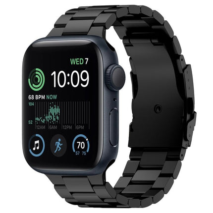 Three Beads Titanium Alloy Metal Watch Band, For Apple Watch Series 10 46mm, For Apple Watch Series 10 42mm, For Apple Watch SE 2023 44mm, For Apple Watch SE 2023 40mm, For Apple Watch Ultra 2 49mm, For Apple Watch Series 9 45mm                        ... - DealBuddy