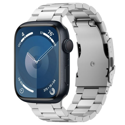 Three Beads Titanium Alloy Metal Watch Band, For Apple Watch Series 10 46mm, For Apple Watch Series 10 42mm, For Apple Watch SE 2023 44mm, For Apple Watch SE 2023 40mm, For Apple Watch Ultra 2 49mm, For Apple Watch Series 9 45mm                        ... - DealBuddy