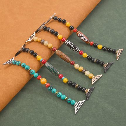 Tibetan Beaded Bracelet Watch Band, For Apple Watch 46mm / 49mm / 45mm / 44mm, For Apple Watch 42mm / 41mm / 40mm / 38mm - DealBuddy