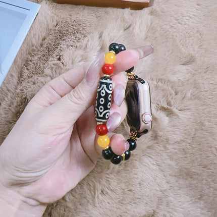 Tibetan Beaded Bracelet Watch Band, For Apple Watch 46mm / 49mm / 45mm / 44mm, For Apple Watch 42mm / 41mm / 40mm / 38mm - DealBuddy