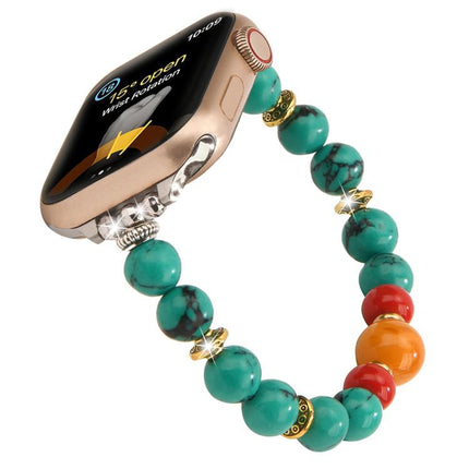 Tibetan Beaded Bracelet Watch Band, For Apple Watch 46mm / 49mm / 45mm / 44mm, For Apple Watch 42mm / 41mm / 40mm / 38mm - DealBuddy
