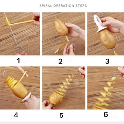 Tornado Potato Spiral Cutter Slicer Potato Chips Cooking Tools - DealBuddy
