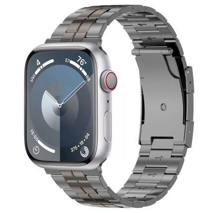 Tortoise Buckle Titanium Steel Watch Band, For Apple Watch SE 2023 44mm, For Apple Watch SE 2023 40mm, For Apple Watch Ultra 2 49mm, For Apple Watch Series 9 45mm, For Apple Watch Series 9 41mm, For Apple Watch Ultra 49mm, For Apple Watch Series 8 41mm... - DealBuddy