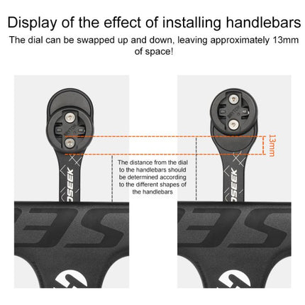 TOSEEK MA106 Aluminum Alloy Bicycle Road Bike Integrated Handlebar Computer Bracket - DealBuddy