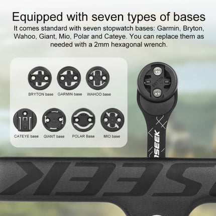 TOSEEK MA106 Aluminum Alloy Bicycle Road Bike Integrated Handlebar Computer Bracket - DealBuddy