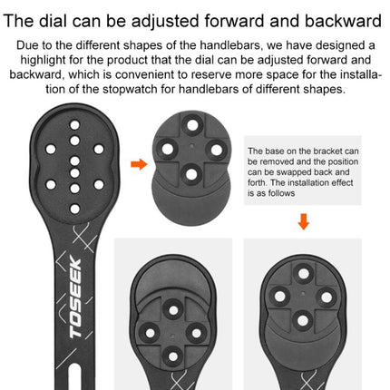 TOSEEK MA106 Aluminum Alloy Bicycle Road Bike Integrated Handlebar Computer Bracket - DealBuddy