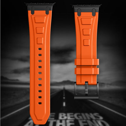Triple - Layer Armour Silicone Watch Band, For Apple Watch 49mm / 46mm / 45mm / 44mm, For Apple Watch 42mm / 41mm / 40mm / 38mm - DealBuddy