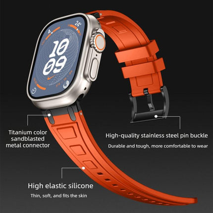 Triple - Layer Armour Silicone Watch Band, For Apple Watch 49mm / 46mm / 45mm / 44mm, For Apple Watch 42mm / 41mm / 40mm / 38mm - DealBuddy