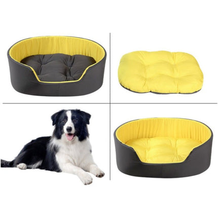 Two - Color Washable Comfortable Pet Nest with Cushion, S 49x35x18cm, M 57x40x20cm, L 73x50x20cm - DealBuddy