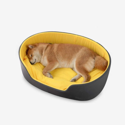 Two - Color Washable Comfortable Pet Nest with Cushion, S 49x35x18cm, M 57x40x20cm, L 73x50x20cm - DealBuddy