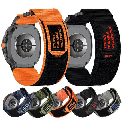Two Sections Nylon Hook And Loop Fastener Watch Band, For Samsung Galaxy Watch8 / Watch8 Classic - DealBuddy