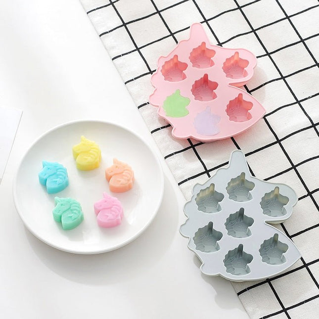 Unicorn Pony Chocolate Candy Cake Baking Silicone Mold Color Random Delivery - DealBuddy