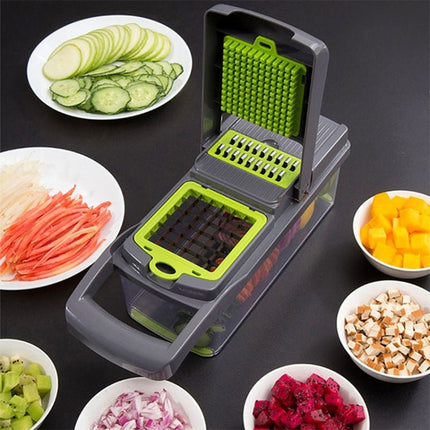 Vegetable Cutter Kitchen Slicer Fruit Cutter Potato Peeler Carrot Cheese Grater Vegetable Slicer - DealBuddy