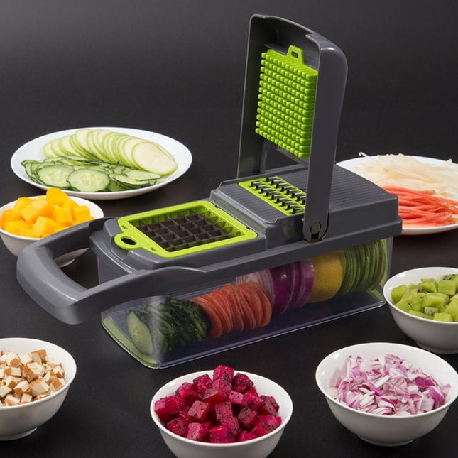 Vegetable Cutter Kitchen Slicer Fruit Cutter Potato Peeler Carrot Cheese Grater Vegetable Slicer - DealBuddy