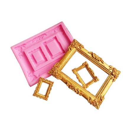 Vintage Photo Frame Liquid Silicone Fondant Mould - DealBuddy