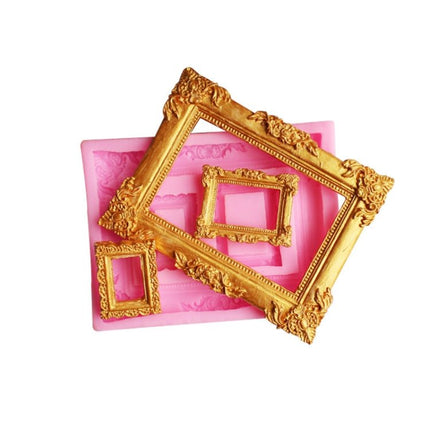 Vintage Photo Frame Liquid Silicone Fondant Mould - DealBuddy