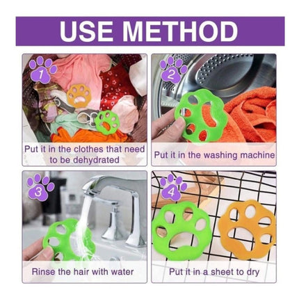 Washing Machine Pet Hair Remover, Round, Plum, Dog, Cat - DealBuddy