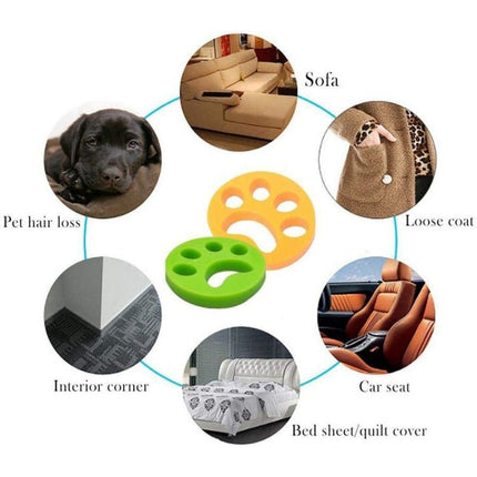 Washing Machine Pet Hair Remover, Round, Plum, Dog, Cat - DealBuddy
