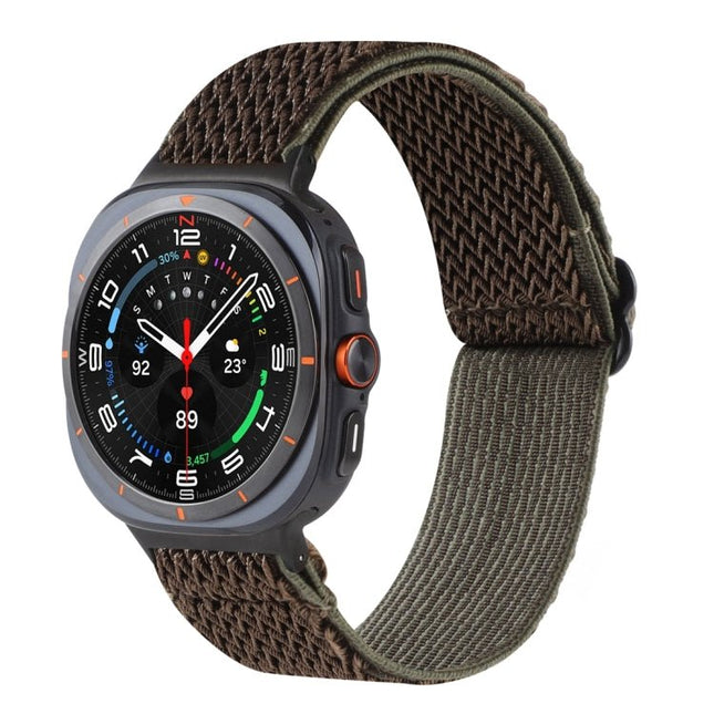 Wave Pattern Nylon Braided Watch Band, For Samsung Galaxy Watch Ultra 47mm / Ultra 2025 - DealBuddy