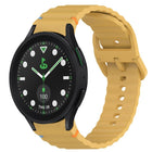 Wavy Grain Stitched Quick Release Silicone Watch Band, For Samsung Galaxy Watch 5 Golf Edition, For Samsung Galaxy Watch 5 44mm, For Samsung Galaxy Watch 5 Pro 45mm, For Samsung Galaxy Watch 5 40mm - DealBuddy