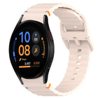 Wavy Grain Stitched Quick Release Silicone Watch Band, For Samsung Galaxy Watch FE 40mm, For Samsung Galaxy Watch 7 44mm, For Samsung Galaxy Watch 7 40mm, For Samsung Galaxy Watch 6 Classic 47mm - DealBuddy