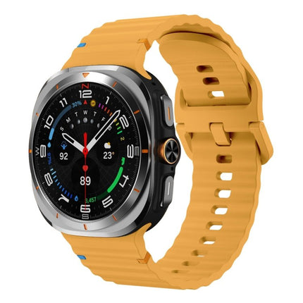 Wavy Grain Stitched Silicone Watch Band, For Samsung Galaxy Watch Ultra 47mm / Ultra 2025 - DealBuddy