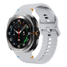 Wavy Grain Stitched Silicone Watch Band, For Samsung Galaxy Watch Ultra 47mm / Ultra 2025 - DealBuddy
