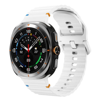 Wavy Grain Stitched Silicone Watch Band, For Samsung Galaxy Watch Ultra 47mm / Ultra 2025 - DealBuddy