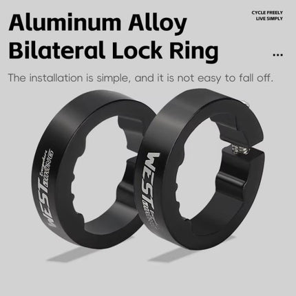 WEST BIKING 1pair TPE Soft Anti - Slip Mountain Bike Handlebar Grips Ergonomic Comfort for Road & MTB Cycling - DealBuddy