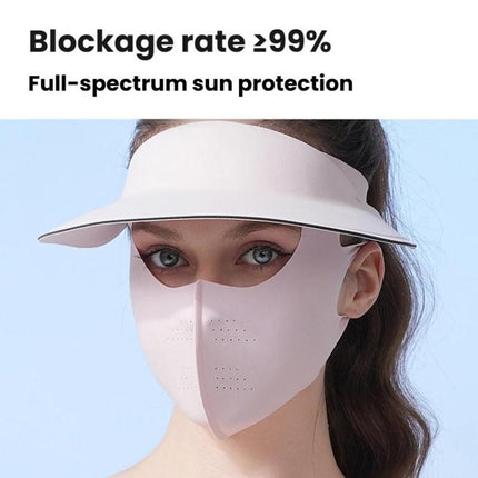 WEST BIKING 2 In 1 Outdoor Sports Sun Protection Mask UV - Blocking Sun Hat Cycling Breathable Face Cover - DealBuddy
