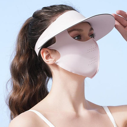 WEST BIKING 2 In 1 Outdoor Sports Sun Protection Mask UV - Blocking Sun Hat Cycling Breathable Face Cover - DealBuddy